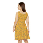 Yellow Floral Skater Dress