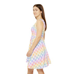 Pastel Gingham Skater Dress