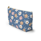 Retro Daisy Floral Accessory Pouch | T-Bottom Cosmetic Bag