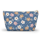 Retro Daisy Floral Accessory Pouch | T-Bottom Cosmetic Bag