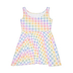 Pastel Gingham Skater Dress