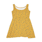 Yellow Floral Skater Dress