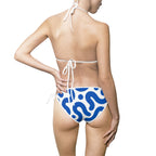 Blue Abstract Swirl Bikini